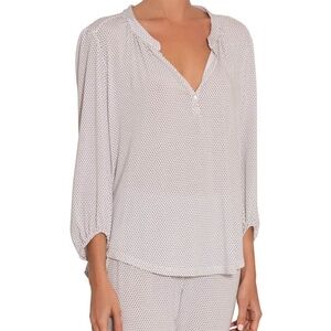 Eberjey Geo Lounge Peasant Top